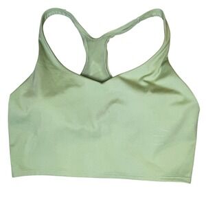 PINK Active Ultimate Lightly Lined Sports Bra Light Green Racerback Size L‎